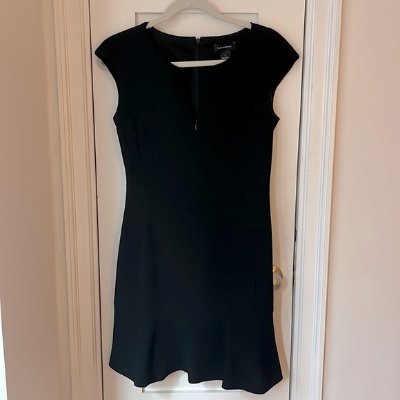 Club Monaco Cap-Sleeve Black Dress - Picture 1 of 4